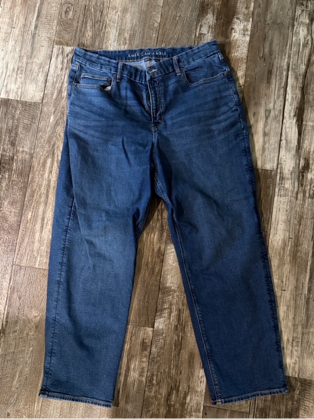 American Eagle Outfitters Women’s Straight Jeans - Indigo Blue